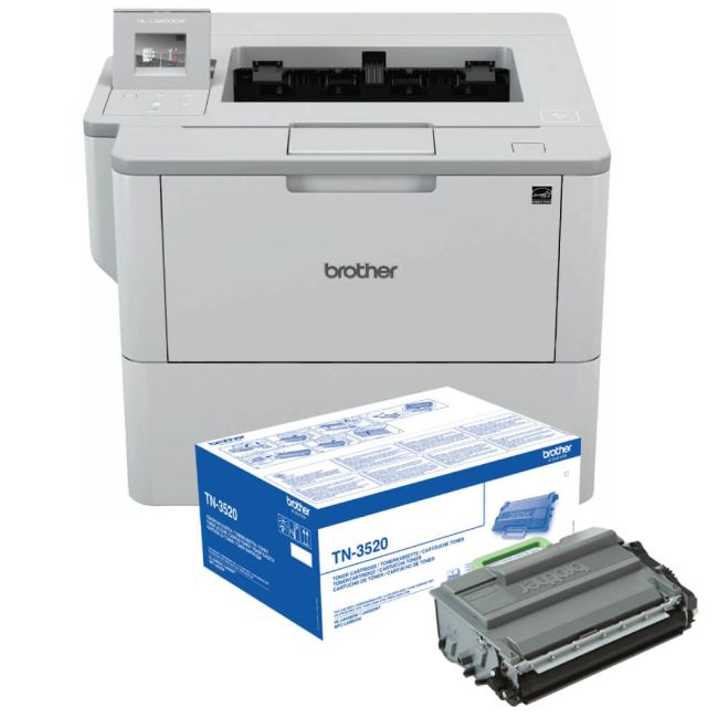 Brother HL-L6400DW A4 Mono Laser Printer Bundle