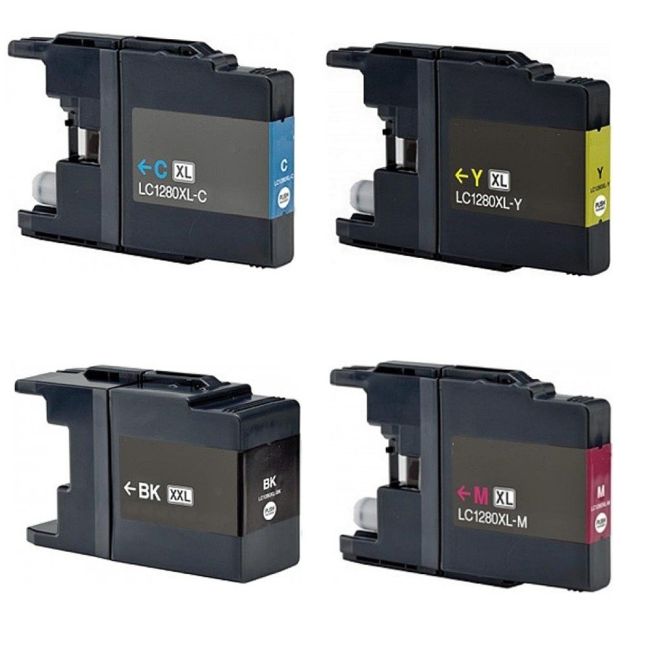 Brother PB-LC1280XVAL LC1280 High Yield CMYK Ink Cartridge Pack