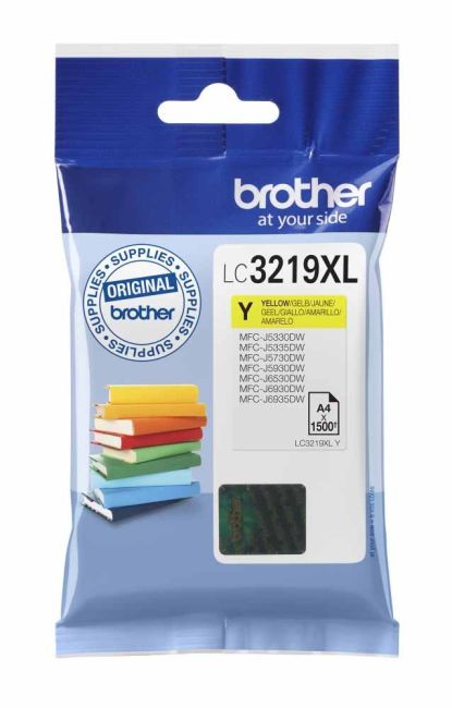 Brother LC3219XLY High Yield Yellow Ink Cartridge (1,500 Pages*)
