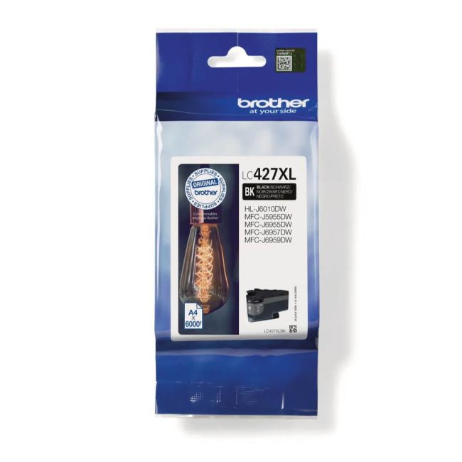 Brother LC427XLBK High Yield Black Ink Cartridge (6,000 Pages*) LC427XLBK