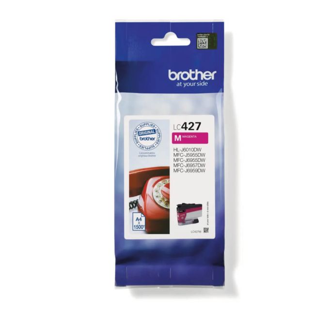 Brother LC427M Magenta Ink Cartridge (1,500 Pages*) LC427M