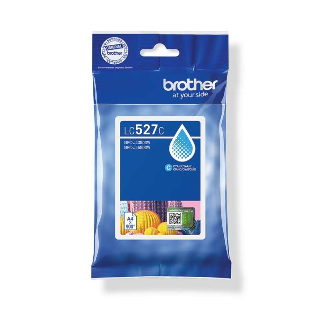 Brother LC527C Cyan Ink Cartridge (900 Pages*) LC527C