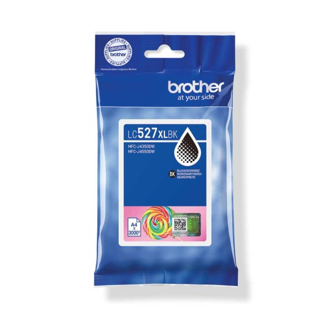 Brother LC527XLBK High Yield Black Ink Cartridge (3,000 Pages*) LC527XLBK