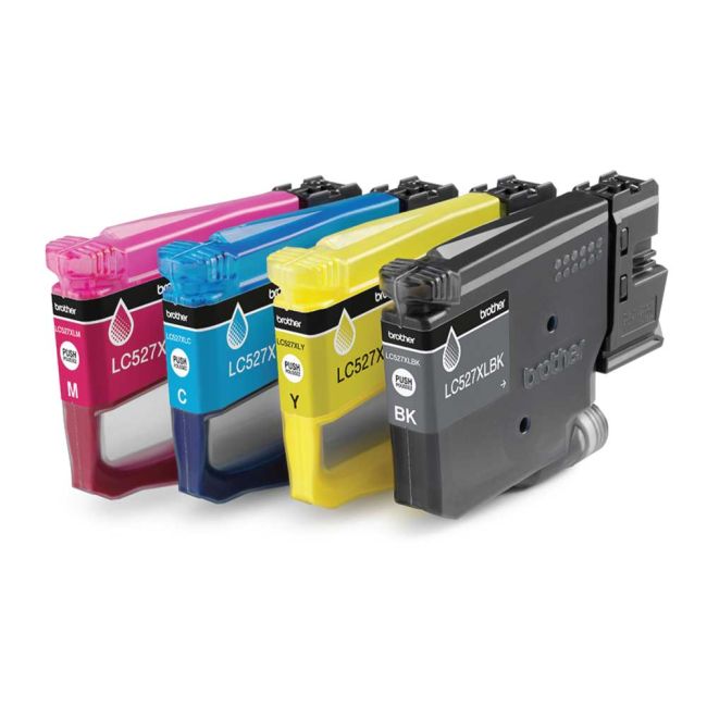 Brother LC527XLVAL CMYK High Yield Ink Cartridge Value Pack LC527XLVAL