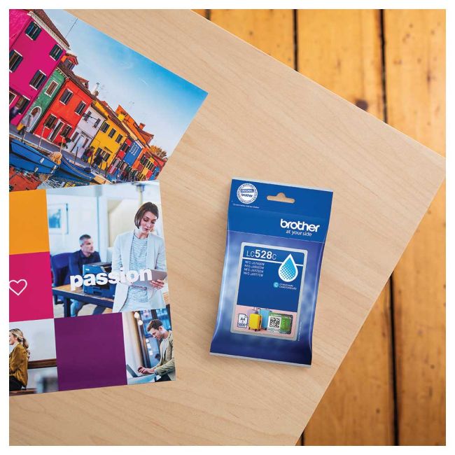 Brother LC528C Super High Yield Cyan Ink Cartridge (5,000 Pages*) LC528C