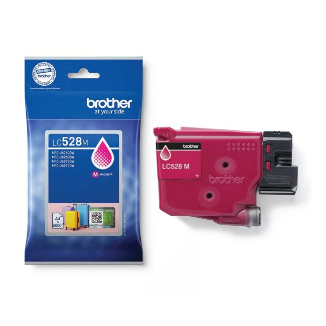 Brother LC528M Super High Yield Magenta Ink Cartridge (5,000 Pages*) LC528M