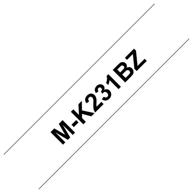 Brother MK231BZ 12mm x 8m Black on White (Non-Metalic)