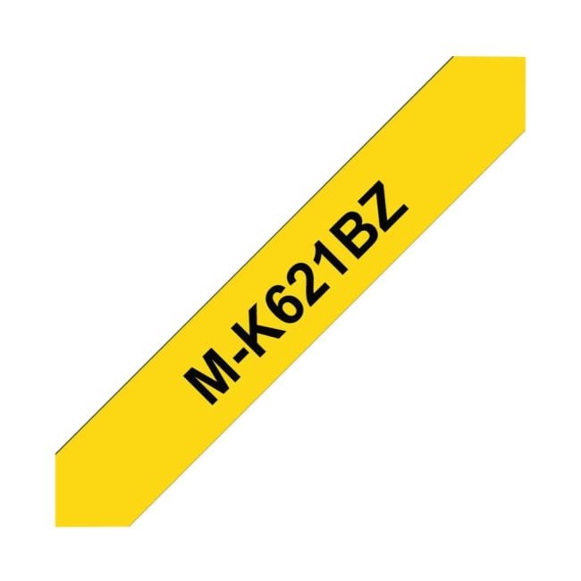 Brother MK621BZ 9mm Black on Yellow Tape (non-metalic)