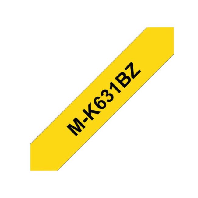 Brother MK631BZ M-K631 12mm Black On Yellow Tape
