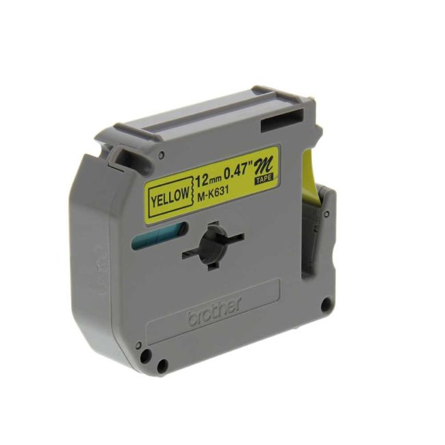 Brother MK631BZ M-K631 12mm Black On Yellow Tape