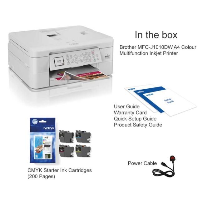 Brother MFC-J1010DW A4 Colour Multifunction Inkjet Printer