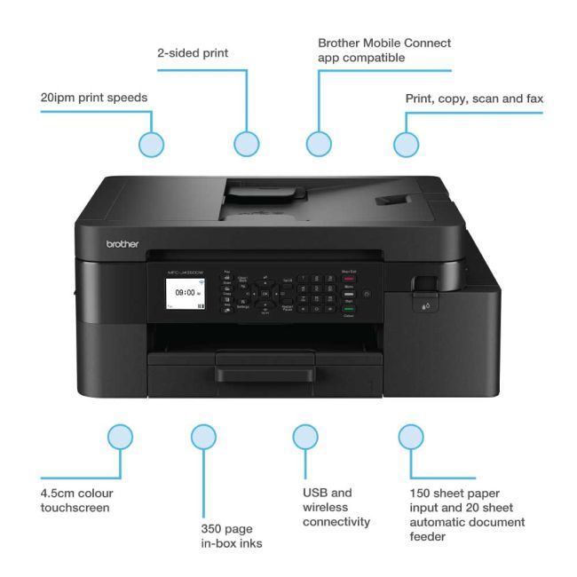 Brother MFC-J4350DW A4 Colour Multifunction Inkjet Printer