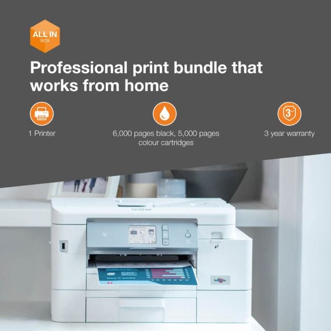 Brother MFC-J4540DWXL A4 Multifunction Inkjet Printer All In One Box