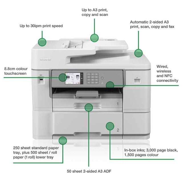Brother MFC-J6959DW A3 Colour Multifunction Inkjet Banner Printer