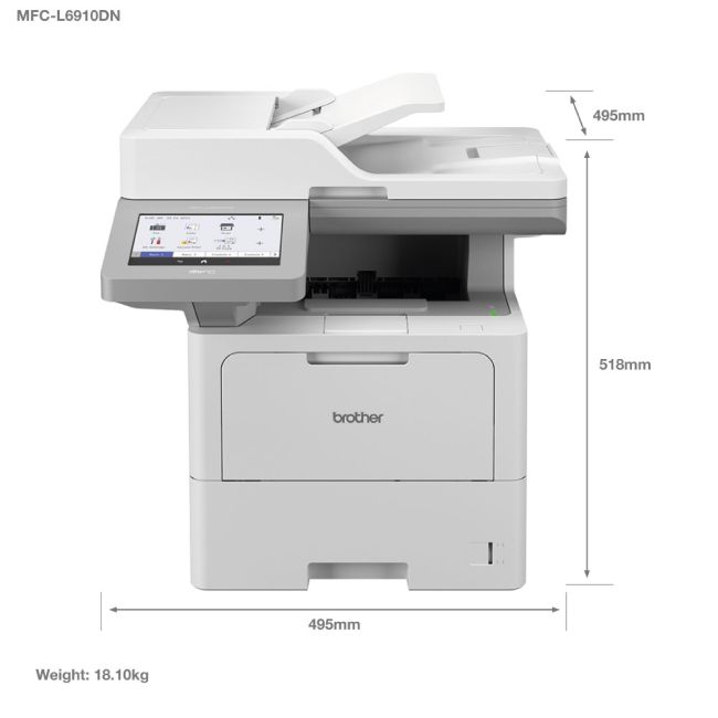Brother MFC-L6915DN A4 Mono Multifunction Laser Printer
