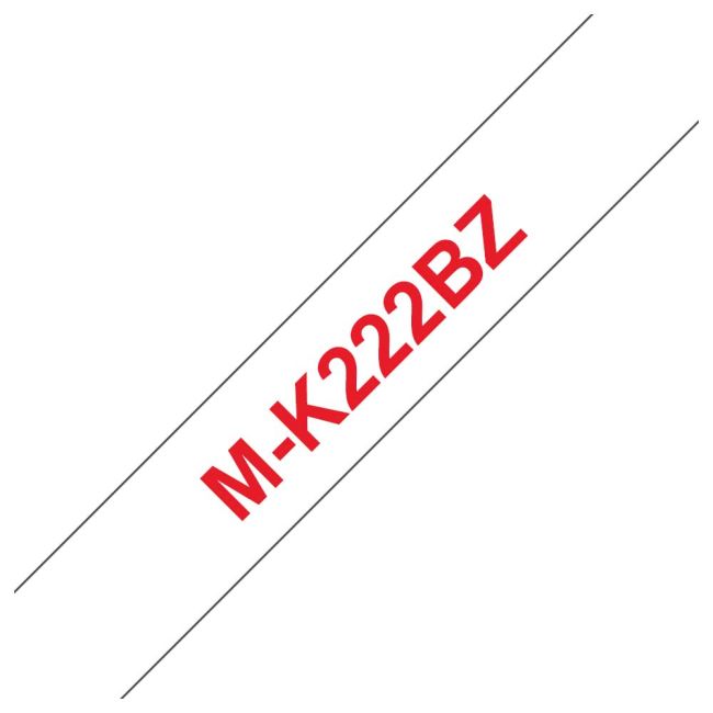 Brother MK222BZ M-K222 9mm Red On White Tape