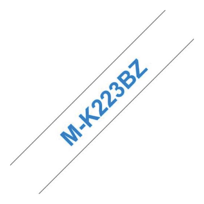 Brother MK223BZ M-K223 9mm Blue On White Tape