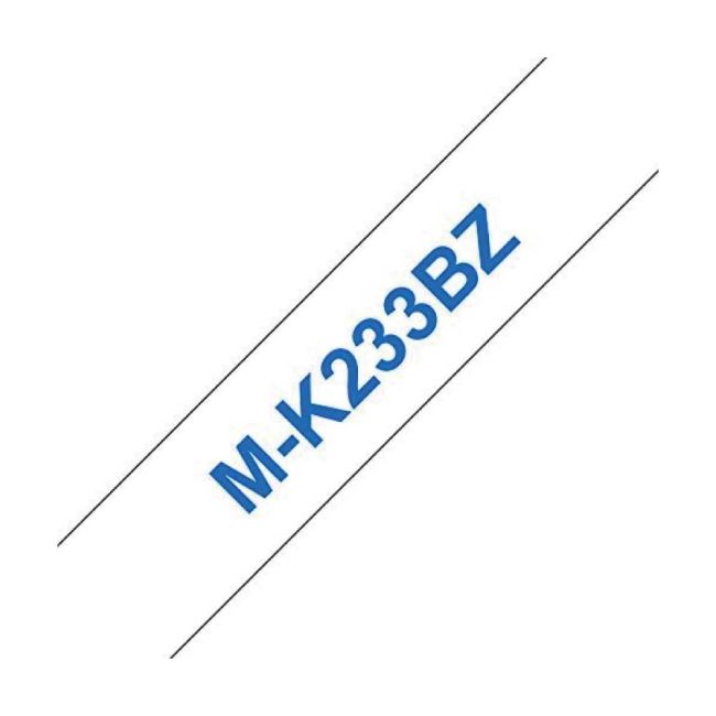 Brother MK233BZ M-K233 12mm Blue On White Tape