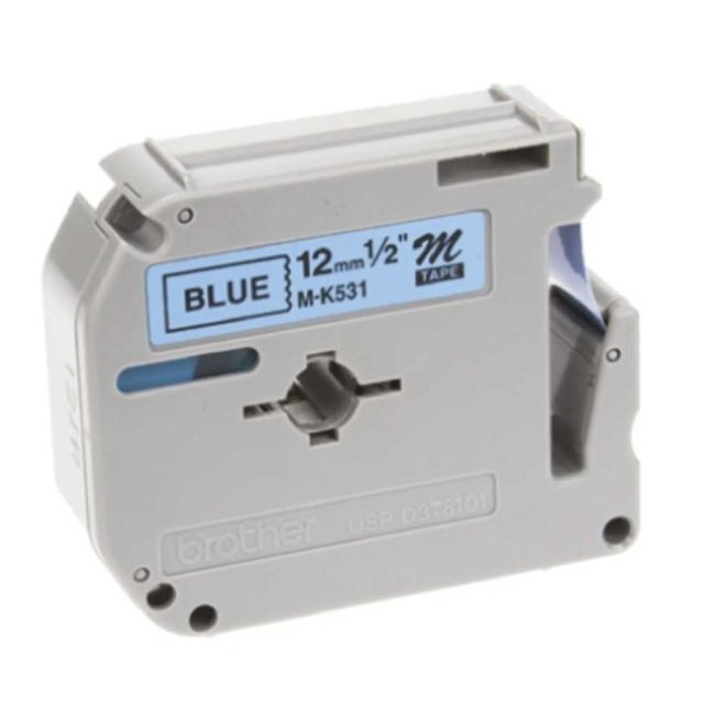 Brother MK531BZ M-K531 12mm Black On Blue Tape