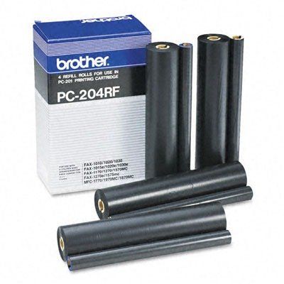 Brother PC204 4 Ribbon refill Pack (4x 420 pages*) PC204RF
