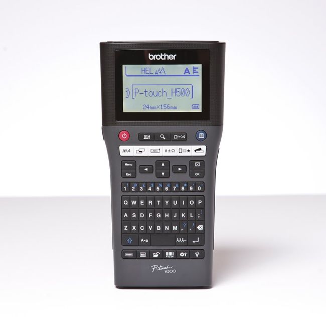 Brother PT-H500 Handheld Labelling Machine Front View 