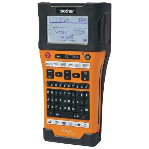 Brother PT-E550WVP Handheld Label Printer left view