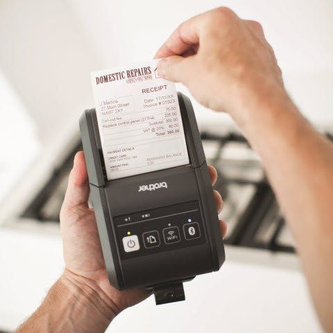 Brother RJ-3050 3" Mobile Printer in office 1