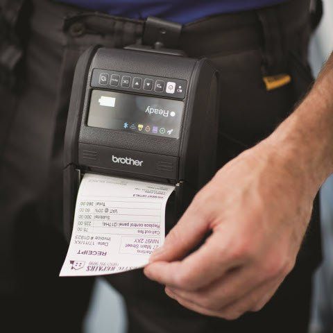 Brother RJ-3150 3" Mobile Printer Being Used 1