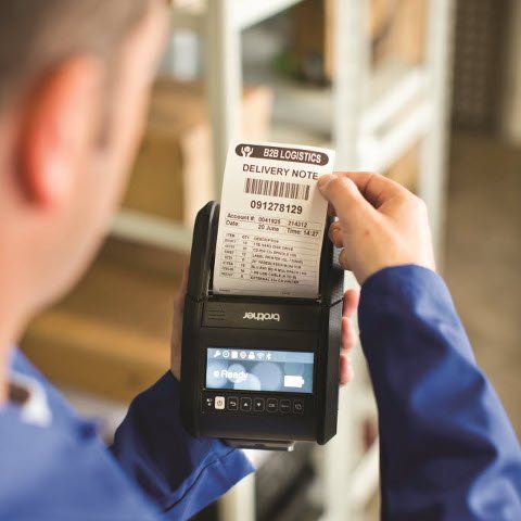 Brother RJ-3150 3" Mobile Printer Being Used 2