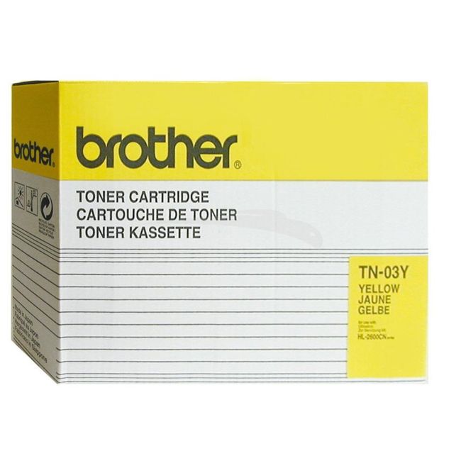 Brother TN03Y Yellow Standard Capacity Toner Cartridge (7,200 images*)