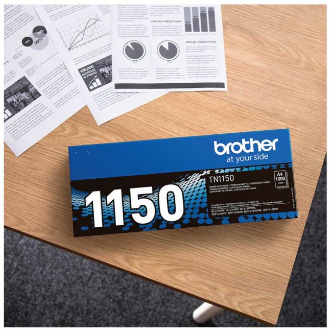 Brother Standard Black Toner Cartridge (1,000 Pages*) TN1150