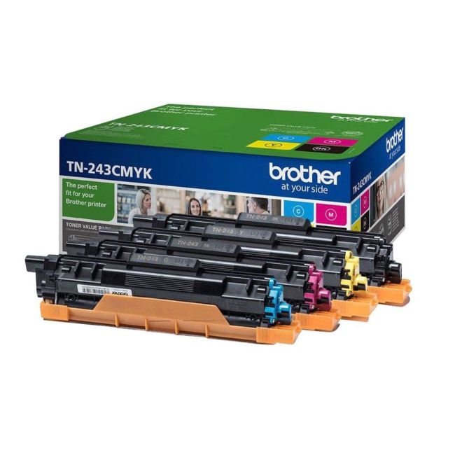 Brother TN243 Standard CMYK Toner Multipack (1,000 Pages* each)