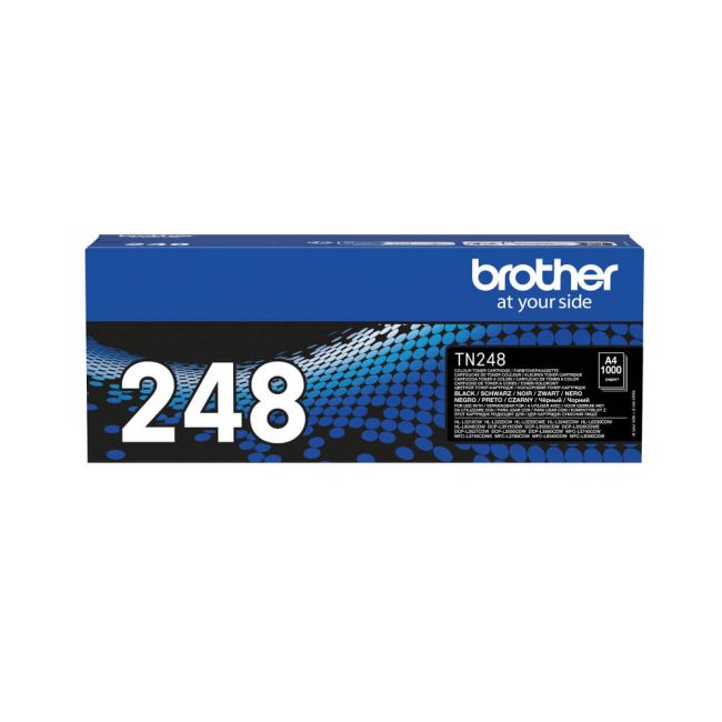 Brother TN248BK Black Toner Cartridge (1,000 Pages*) TN248BK
