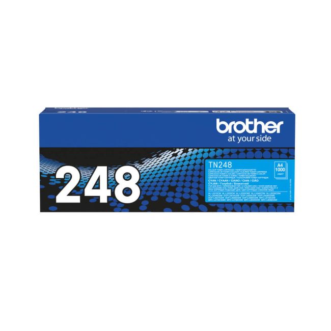 Brother TN248C Cyan Toner Cartridge (1,000 Pages*) TN248C