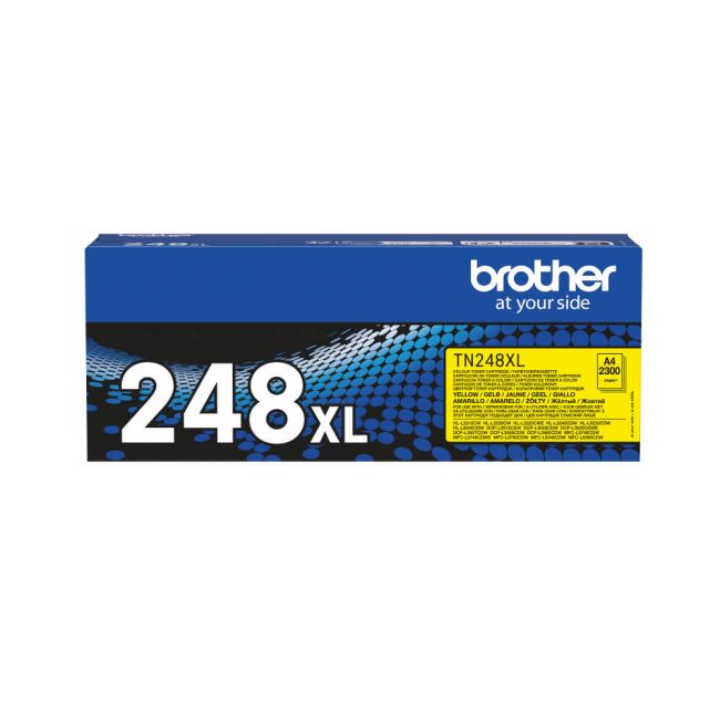 Brother TN248XLY High Yield Yellow Toner Cartridge (2,300 Pages*) TN248XLY