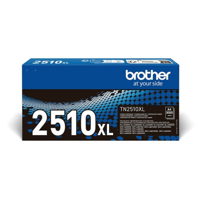 Brother TN2510XL High Capacity Black Toner Cartridge (3,000 Pages*) TN2510XL