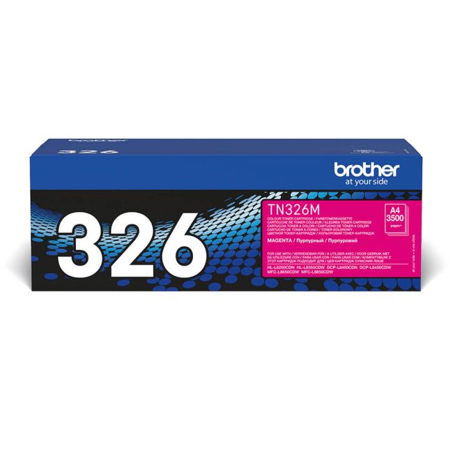Brother TN326M High Yield Magenta Toner Cartridge (3,500 pages*)