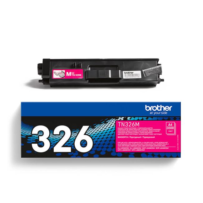 Brother TN326M High Yield Magenta Toner Cartridge (3,500 pages*)