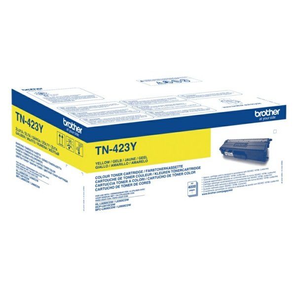 Brother TN423Y High Yield Yellow Toner (4,000 Pages*)