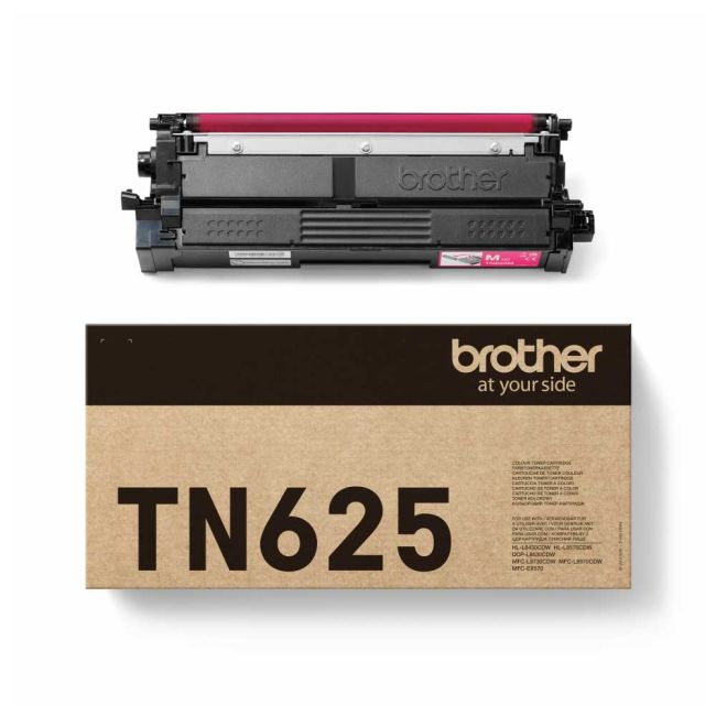 Brother TN625M Standard Magenta Toner Cartridge (1,800 Pages*) TN625M