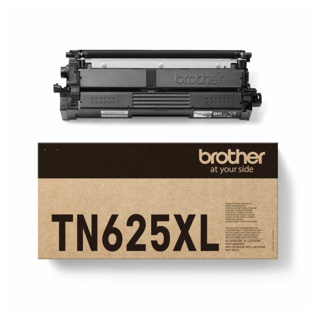Brother TN625XLBK High Yield Black Toner Cartridge (5,500 Pages*) TN625XLBK