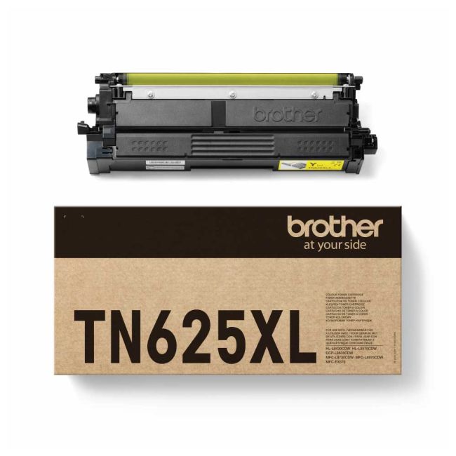 Brother TN625XLY High Yield Yellow Toner Cartridge (4,500 Pages*) TN625XLY
