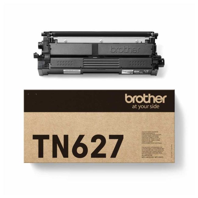 Brother TN627BK Ultra High Yield Black Toner Cartridge (10,000 Pages*) TN627BK
