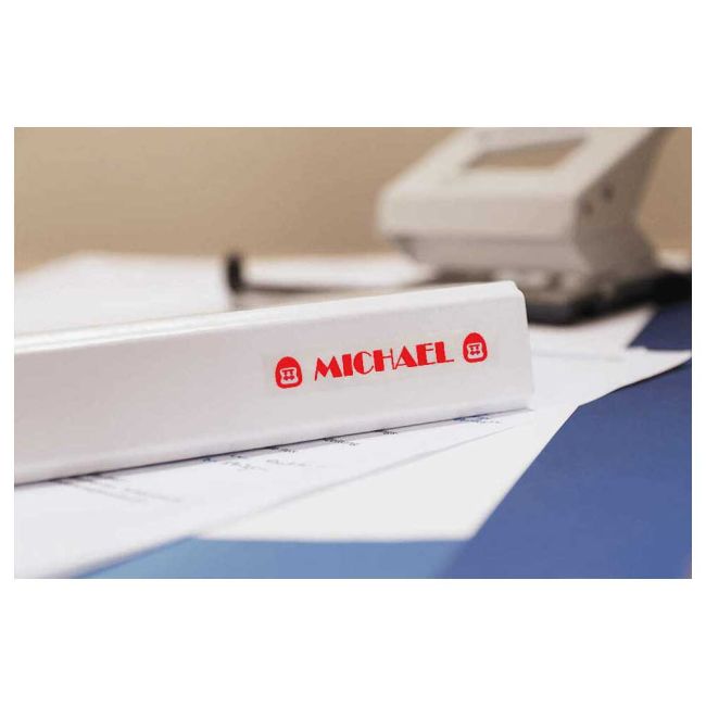 Brother TZe132 12mm Gloss Red On Clear Tape TZ132