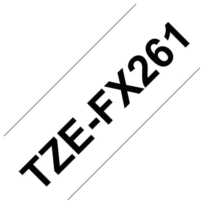 Brother TZeFX261 36mm Black On White Flexible ID TZFX261