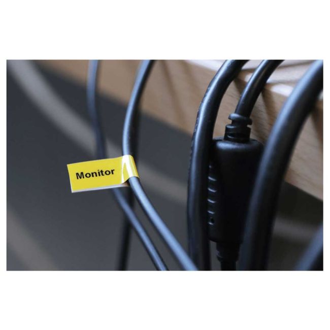 Brother TZeFX621 9mm Flexi Tape Black On Yellow TZFX621
