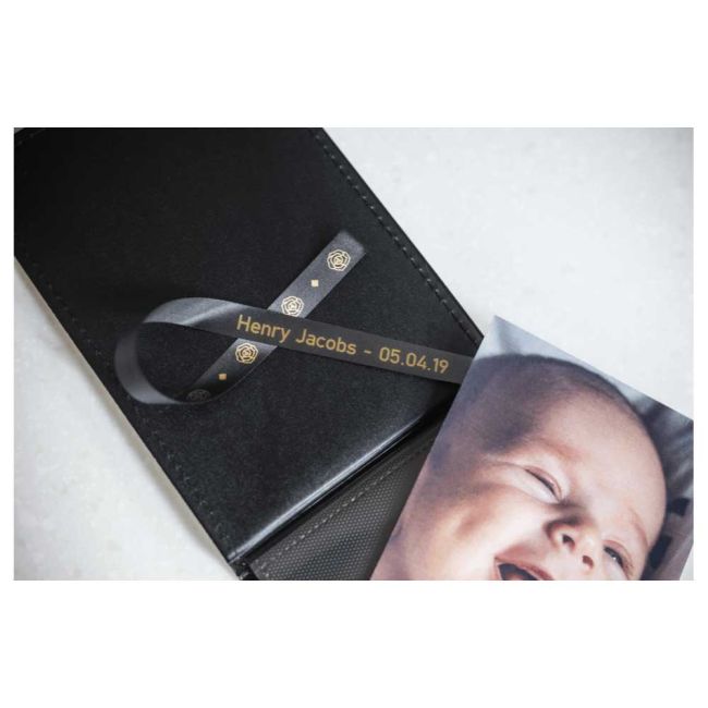 Brother TZeR334 12mm x 4m Gold on Black Non-Adhesive Ribbon Tape TZeR334