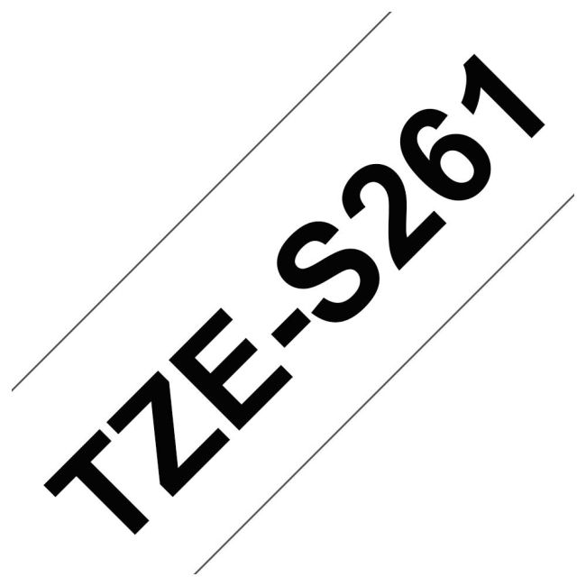 Brother TZeS621 9mm Black On Yellow Strong Adhesive Tape TZS621