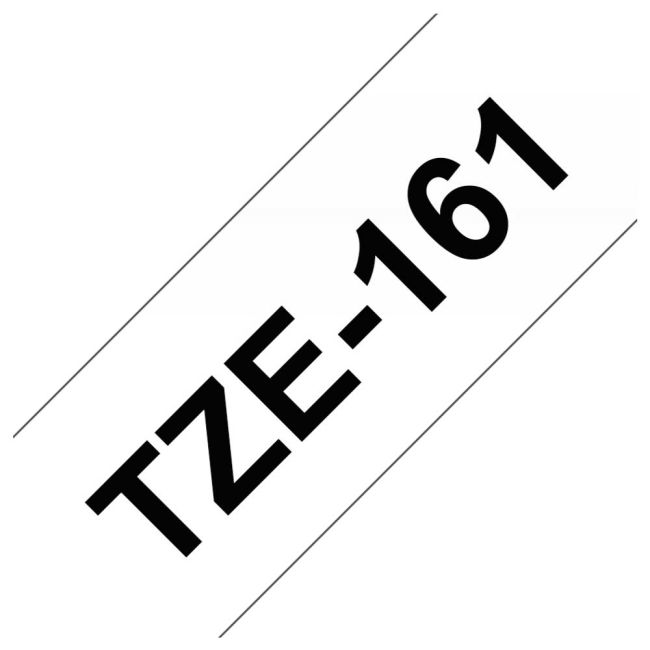 Brother TZe161 36mm Black On Clear Tape (8m) TZe161