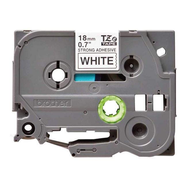 Brother TZeS241 18mm Strong Adhesive Black On White TZS241